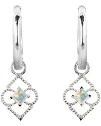 Charlotte's Web Jewellery - Moroccan Charm Sterling Huggie Hoop Earrings - Lyst