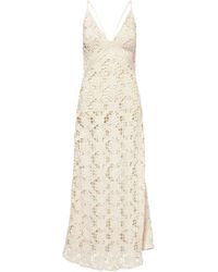 Amy Lynn - Neutrals Sylvia Crochet Maxi Dress - Lyst