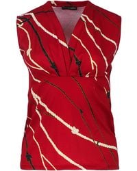 Conquista - Cotton Jersey Sleeveless Top With Rope Print - Lyst
