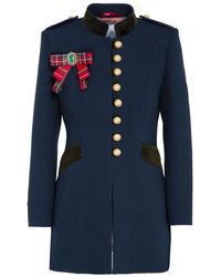 The Extreme Collection - Navy Single Breasted Premium Crepe Blazer Piper - Lyst