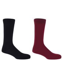 Peper Harow - Made in England - Burgundy Classic Socks 2 Pack - Lyst
