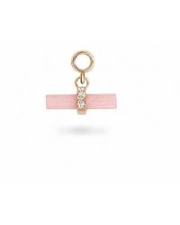 Zohreh - Guava Quartz T-Bar Earring Charm 9K - Lyst