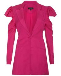 KAHINDO - Pink Abbe Tuxedo Jacket - Lyst