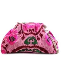SJW BAGS LONDON - Victoria Ikat Mini Pouch Bag - Lyst