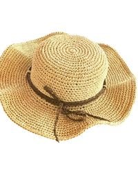 Springmoonatelier - Neutrals Handmade Cream Raffia Summer Hat – Chic And Adjustable - Lyst