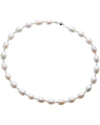 Silver Moon - Sterling Necklace With Cultured Pearls -Spherical Harmony - Lyst