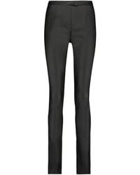 Monique Singh - Faux Leather Fitted Pants - Lyst