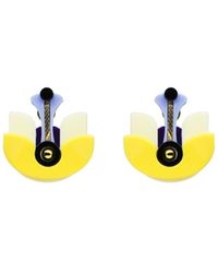 Gissa Bicalho - Handmade Acrylic Earring Short Lotus Flower - Lyst