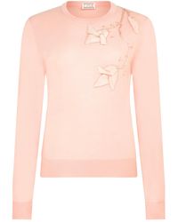 Lisa The Label - Magnolia Appliqué Sweater - Lyst
