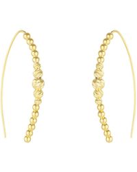 Spero London - Beaded Pull Through Sterling Earrings - Lyst