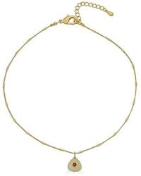Loni Paul Jewelry - Neutrals Rutilated Quartz & Garnet Necklace - Lyst