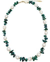 Farra - Irregular Bamboo Coral With Freshwater Pearls Necklace - Lyst