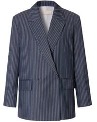 AGGI by HALEWSKI - Martina Infinity Double Breasted Oversized Blazer - Lyst