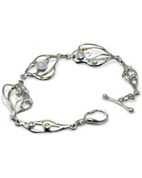 Isla Silver - Moonstone Sterling Bracelet - Lyst