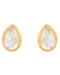 Opium Jewels - Tiny Teardrop Studs - Lyst