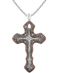 Arte Madrid - Cruz Gothic Cross Pendant Necklace - Lyst