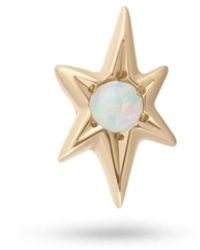 Zohreh - Neutrals Opal Star Flat Back Earring 14K - Lyst