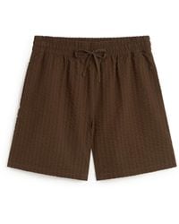 Thinking Mu - Seersucker Bermuda Henry - Lyst