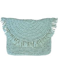 Springmoonatelier - Neutrals Handmade Raffia Mini Bag – Cream - Lyst