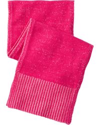 Salts Cashmere - Knitted Scarf With Rib Trim - Lyst