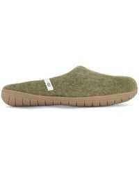 Egos - Moss Rubber Sole Slipper - Lyst