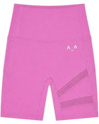 Altra Volta - Cutout Shorts With Net Details - Lyst