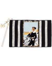 Laines London - Glam Ski Hand Beaded Pouch - Lyst