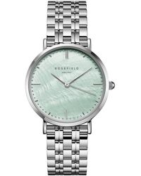 ROSEFIELD - Upper East Side Mint Green Watch In Silver - Lyst