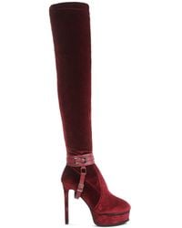 Rag & Co - Bison High Platform Heeled Long Boots - Lyst
