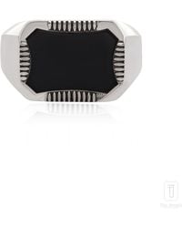 The Jewelz - Pulse Onyx Signet Ring For - Lyst