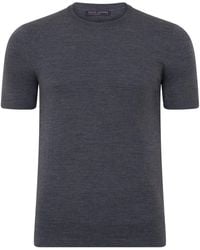 Paul James Knitwear - Superfine Merino Wool Ilario Knitted T-Shirt - Lyst