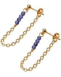 Inari Jewellery - Unity Row Backchain Earring Amazonite Gemstone - Lyst