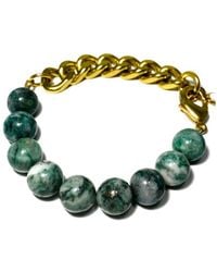Rachel Nathan - Remix: Pyrite Jade Bracelet - Lyst