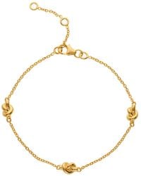 Auree - St Ives Vermeil Knot Bracelet - Lyst