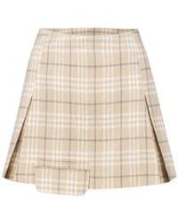 Pcfg - Neutrals Free Heaven Pleated Mini Skirt - Lyst