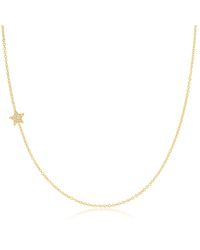 Maya Brenner - 14K Asymmetrical Charm Necklace - Lyst