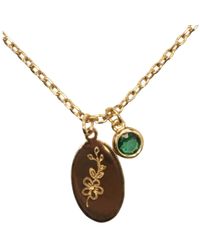 Argento Vivo - May Birthstone Charm Necklace - Lyst