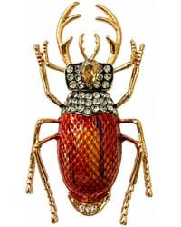 By Ozge - Crimson Guardian Plated Brooch - Lyst