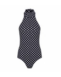 Paola Amador - Polka Dots Halter One Piece Swimsuit - Lyst