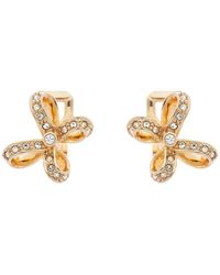 Emma Holland Jewellery - & Crystal Bow Clip Earrings - Lyst