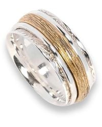 Charlotte's Web Jewellery - Karma Bloom Mixed Metal Spinning Ring - Lyst