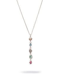 Ebru Jewelry - Mystic Guardian Heart & Evil Eye Y-Drop Necklace - Lyst