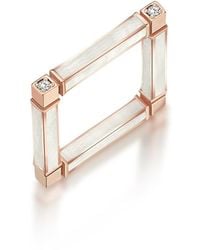 C|Nd|N by Candan Balto - Megaron Square & Enamel Ring - Lyst
