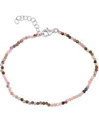 Spero London - Fine Multicolour Tourmaline Sterling Bracelet - Lyst