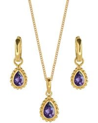 Charlotte's Web Jewellery - February Birthstone Necklace And Earring Set - Lyst