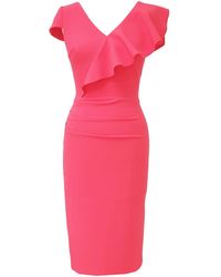 Mellaris - Arina Coral Pink Dress - Lyst