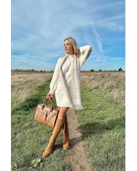 Hortons England - Woodstock Cable Knit Jumper Dress - Lyst