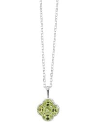 Von Treskow - Peridot Clover Belcher Necklace - Lyst