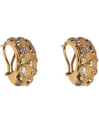 Bounkit - Amaya Hoops Clear Clip On - Lyst