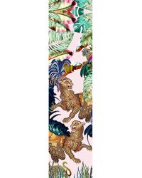 CASSANDRA HONE - Jungle Depths Pink Skinny Silk Scarf - Lyst